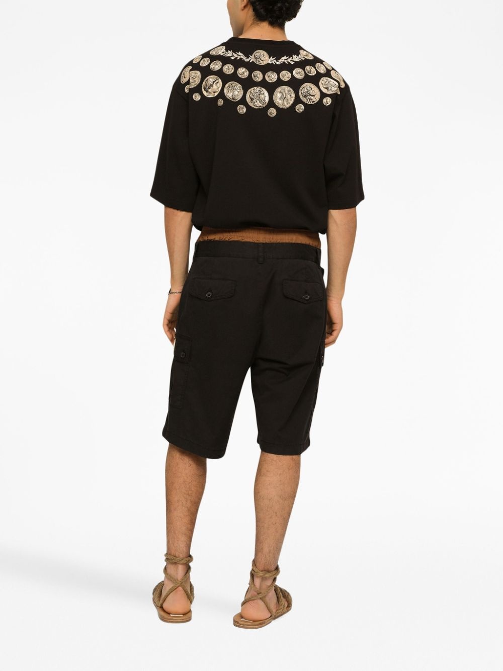 logo-plaque cargo shorts - 3