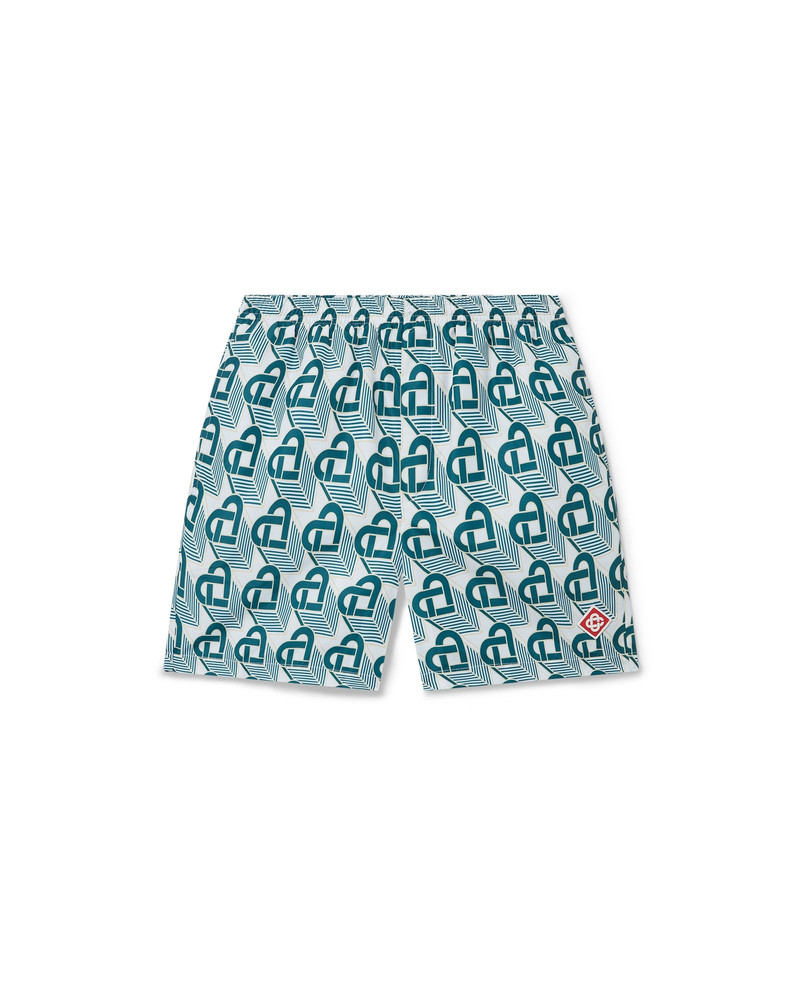 Heart Monogram Swim Trunks 1
