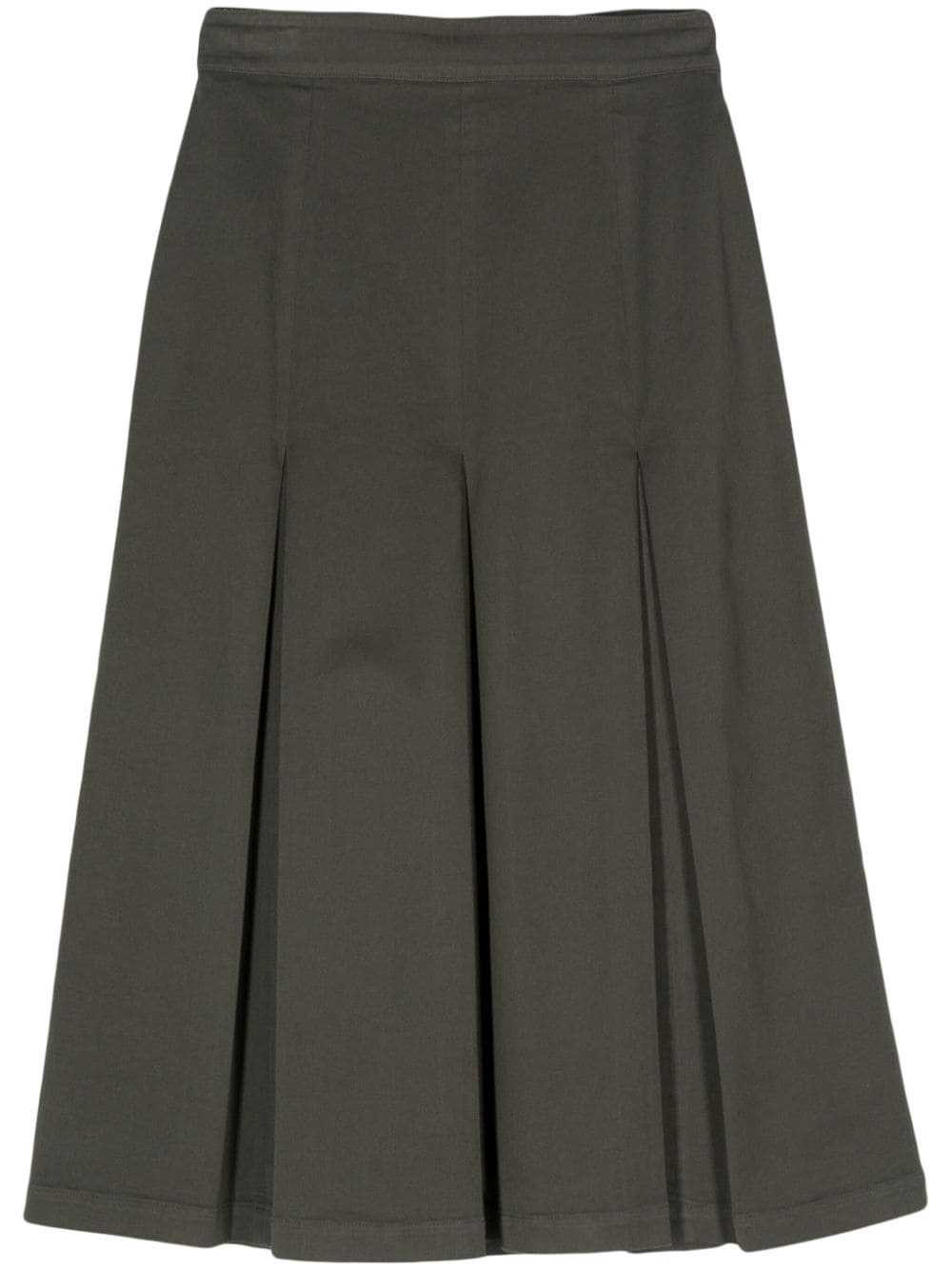 box-pleated midi skirt - 1