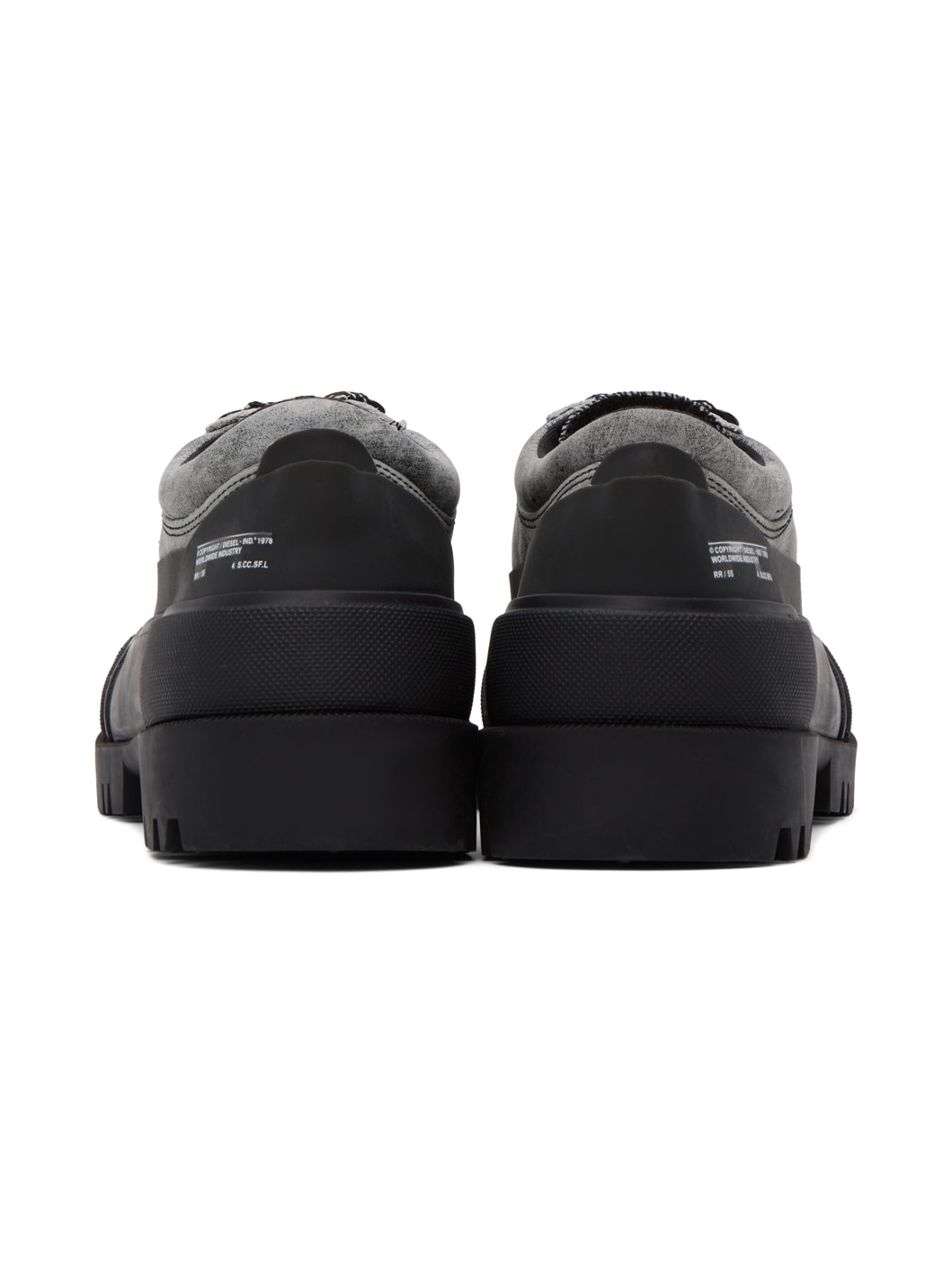 Gray & Black D-Hiko Sh X Derbys - 2