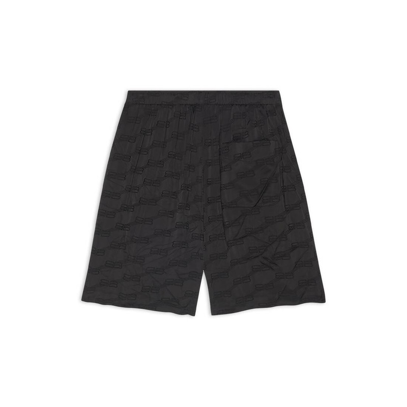Men's Bb Monogram Pyjama Shorts  in Black 5