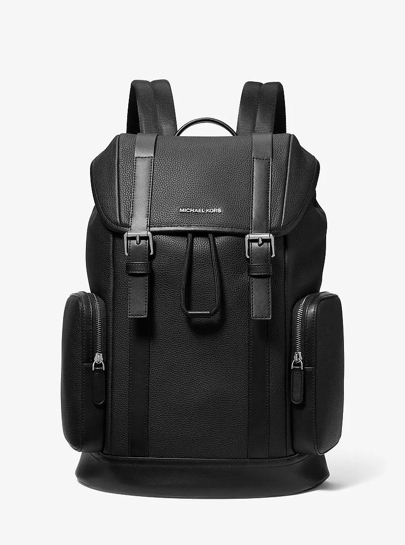 Hudson Pebbled Leather Backpack - 1
