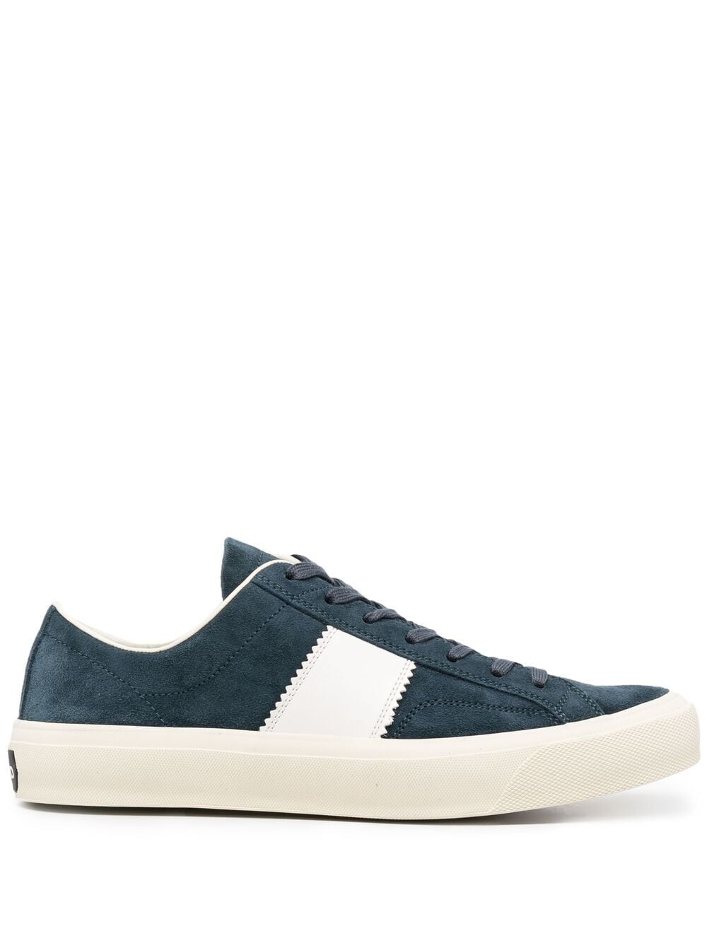 suede lace-up sneakers - 1