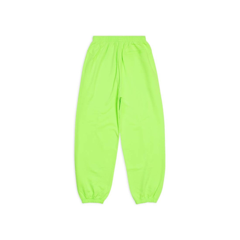 BALENCIAGA Balenciaga Music Acid Arab Merch Stretch Knee Pants in Fluo Green outlook
