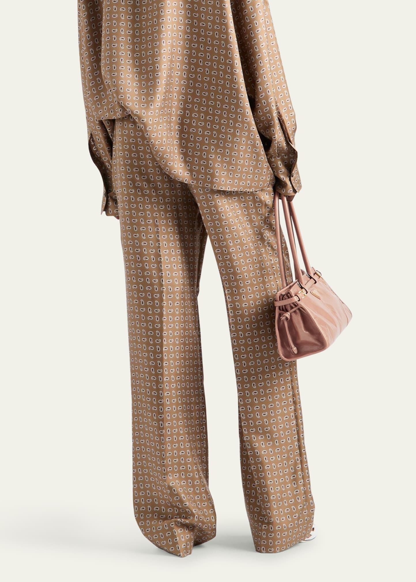 パンツ Prada Wide-Leg Paisley Print Twill Trousers Prada Paisley Wide Leg Silk Twill Pants | bergdorfgoodman