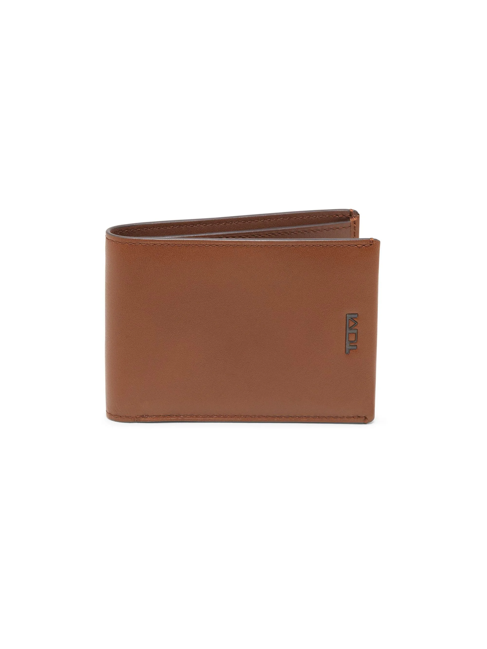 Men's Nassau Leather Double Bifold Wallet - Cognac - 1