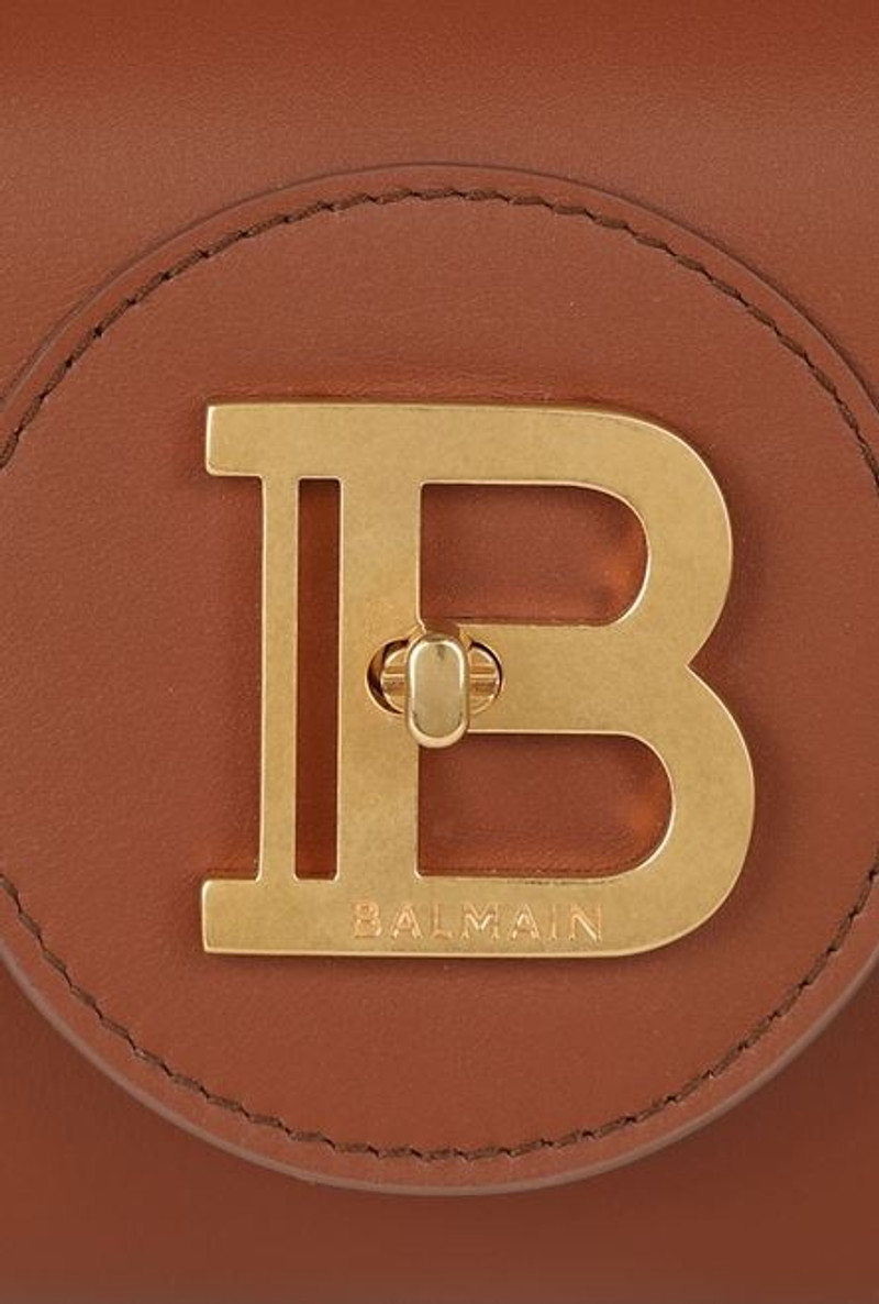 Smooth brown leather B-Buzz 23 clutch bag 5