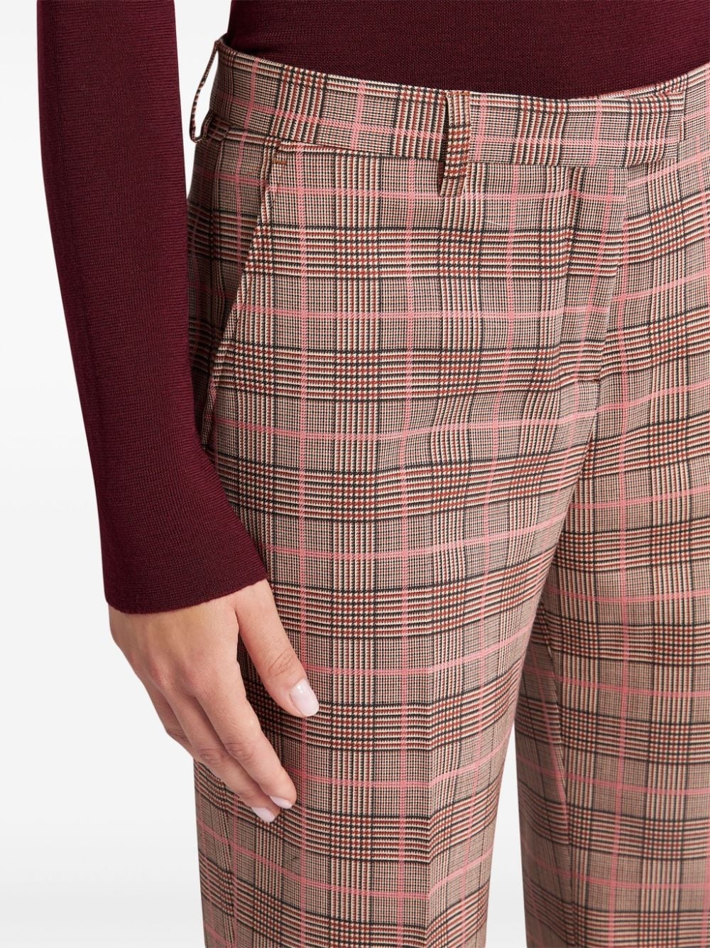jacquard straight trousers - 5