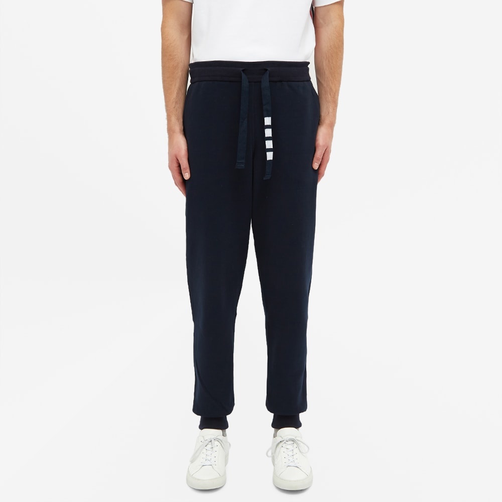 Thom Browne Four Bar Drawcord Sweat Pant - 4