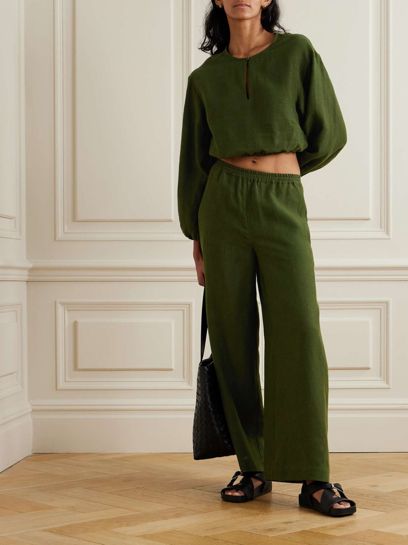 ERES L'Intemporel Auguste gathered linen top outlook