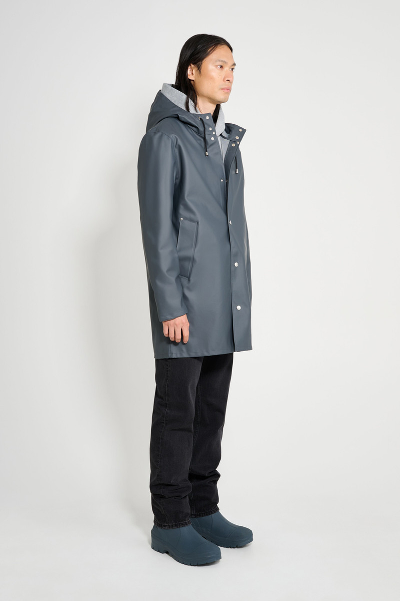Stutterheim Stockholm Lightweight Raincoat Charcoal outlook