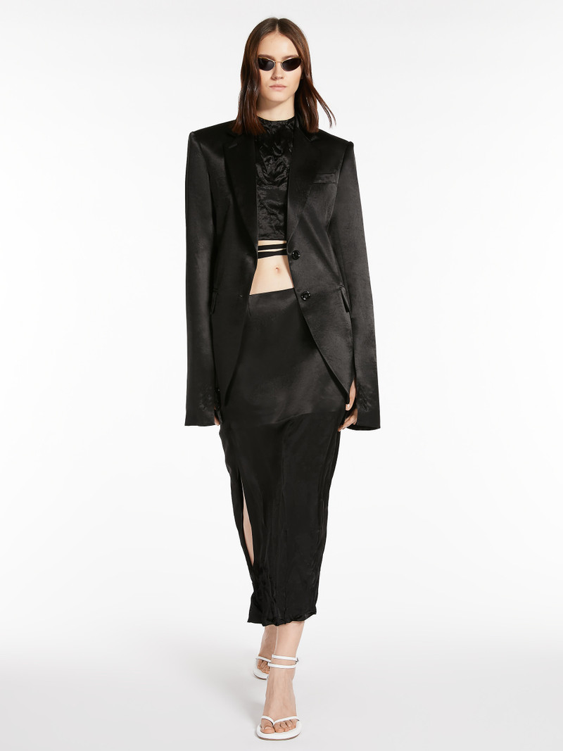 Sportmax GITANO Crinkled satin top outlook