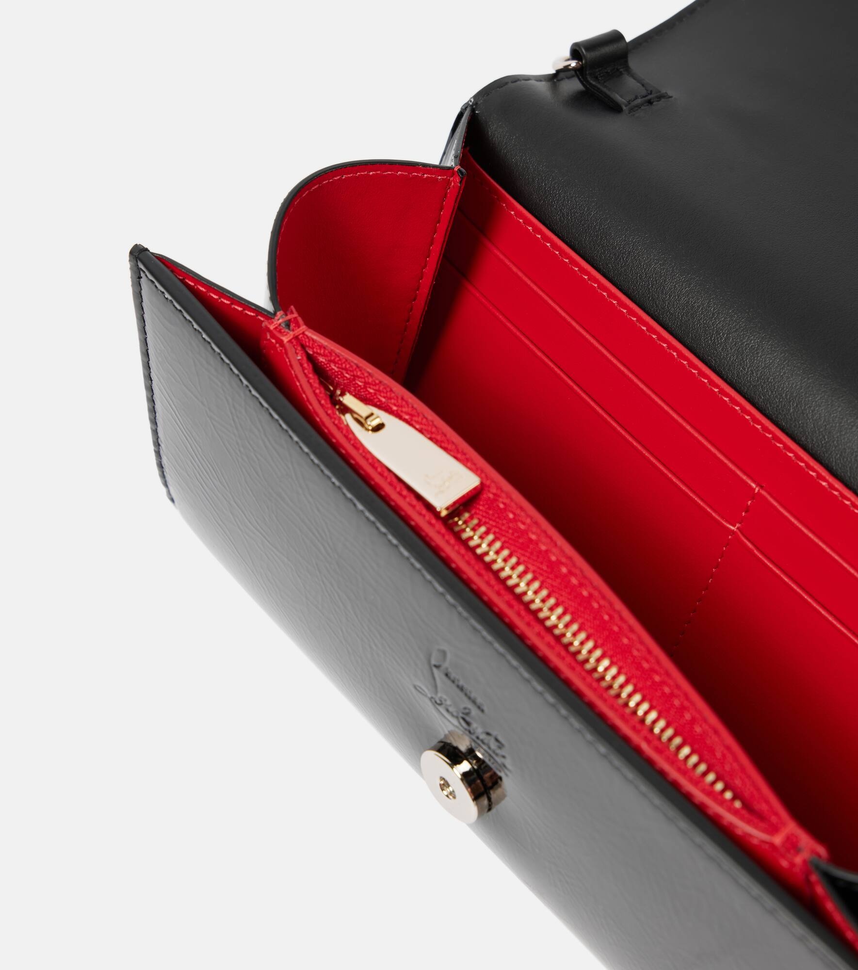 Paloma patent leather wallet on chain - 3