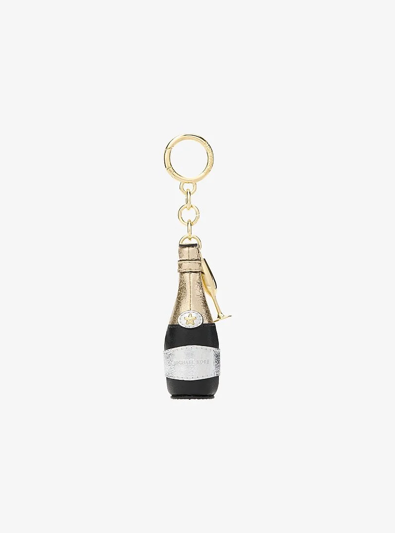 Champagne Bottle Bag Charm - 1