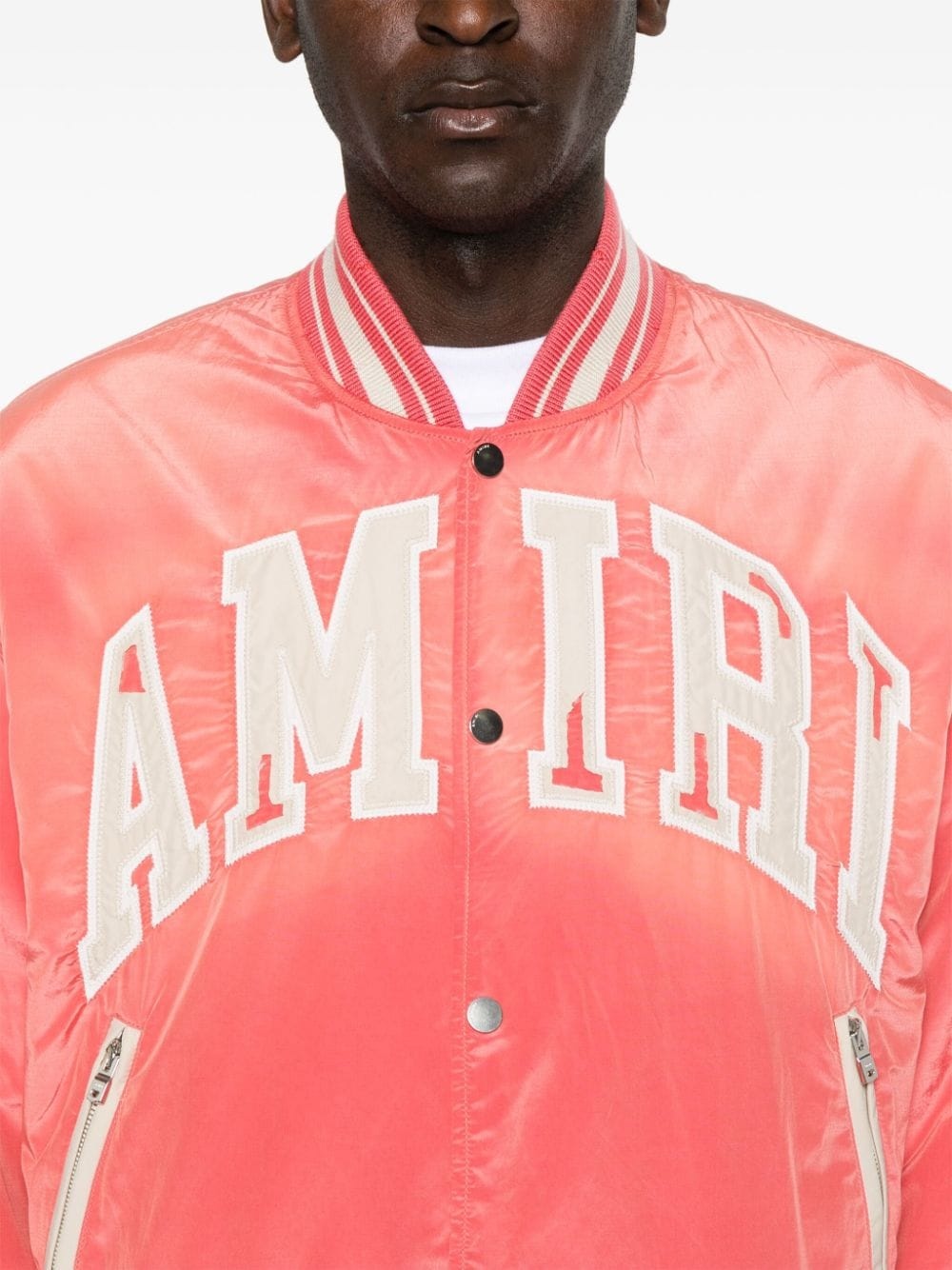 Sun Faded logo-patches bomber jacket - 5