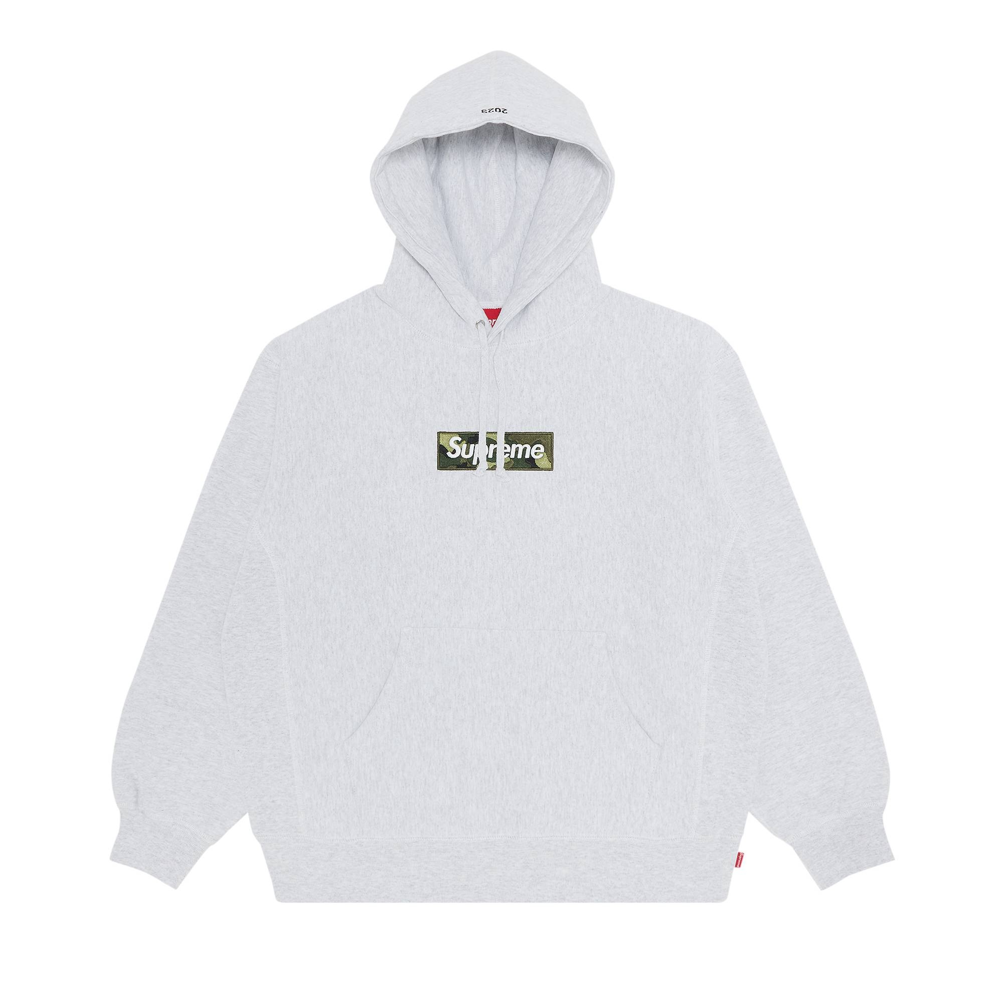 Supreme Box Logo Hooded Sweatshirt 'Ash Grey' - 1