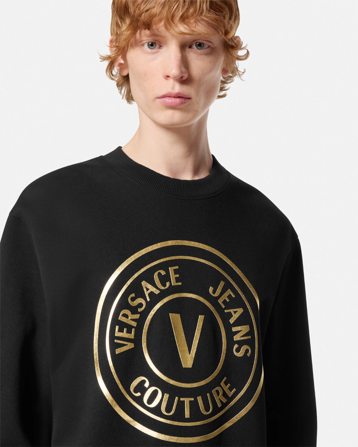 V-Emblem Relaxed-Fit Sweatshirt - 3