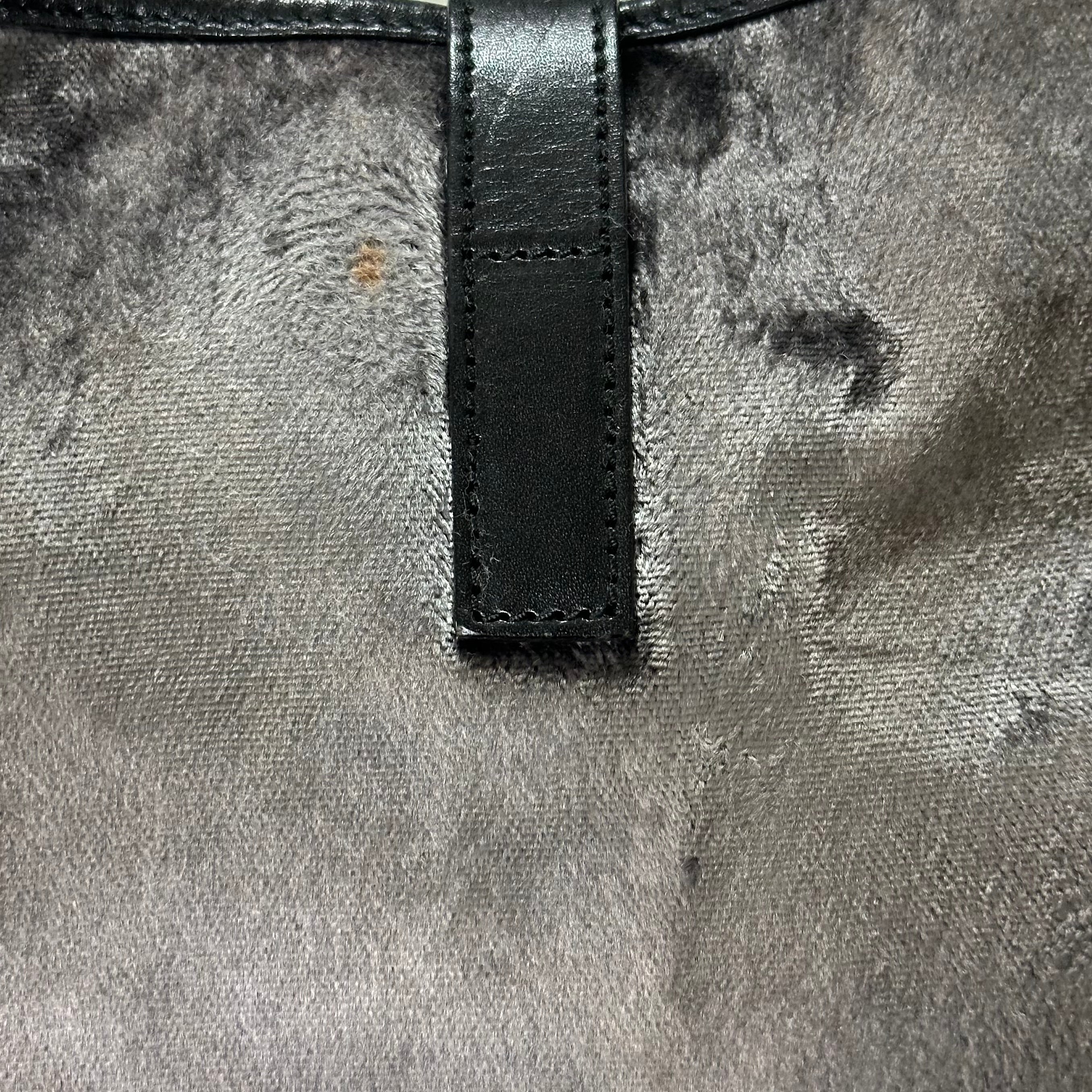 GUCCI Fall Winter 1999 Velvet Leather Jackie O Hobo Shoulder Bag - 7