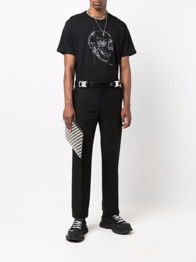 Alexander McQueen illustrated skull-print T-shirt outlook