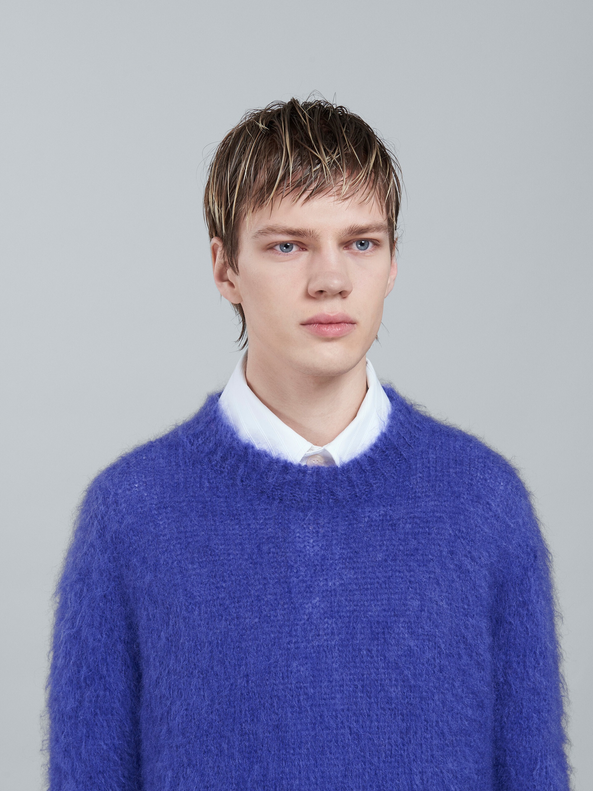 MOHAIR AND WOOL CREWNECK SWEATER - 4