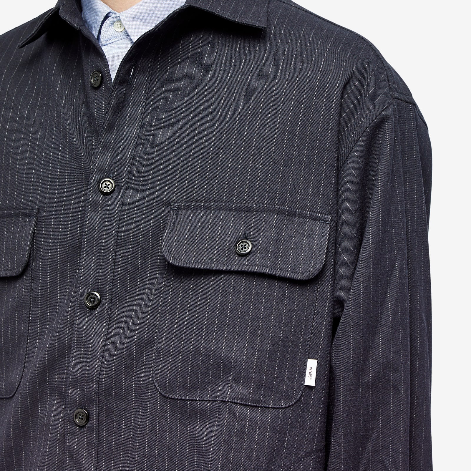 WTAPS 04 Pinstripe Shirt Jacket - 5