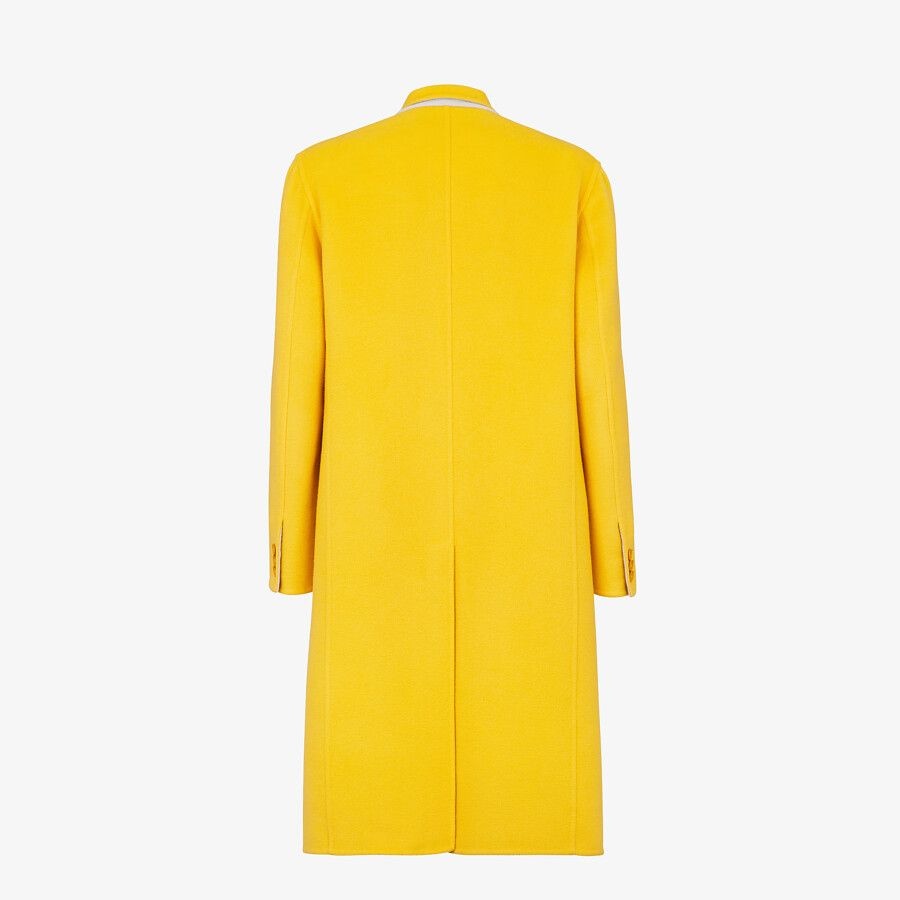 Yellow cashmere coat - 2