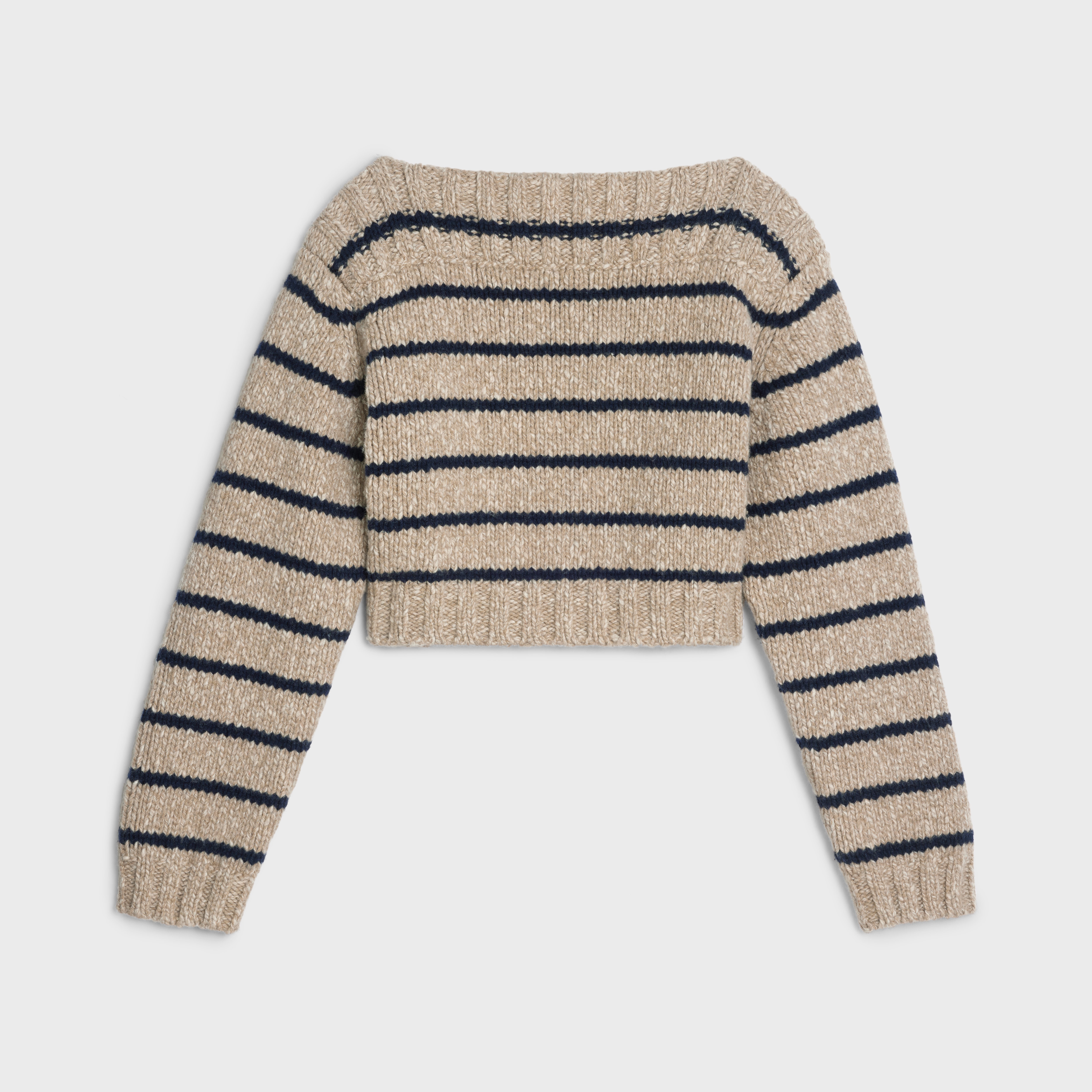 Marinière Boat neck sweater in wool - 1