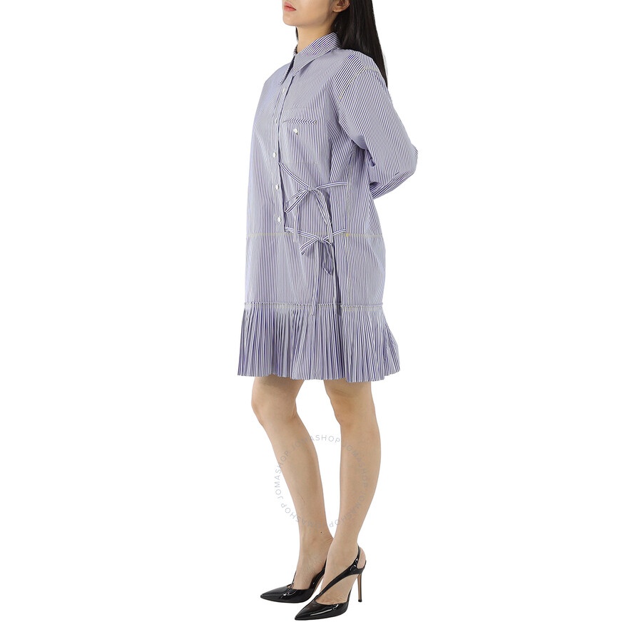 Chloe Blue Tie-detail Shirt Dress - 5