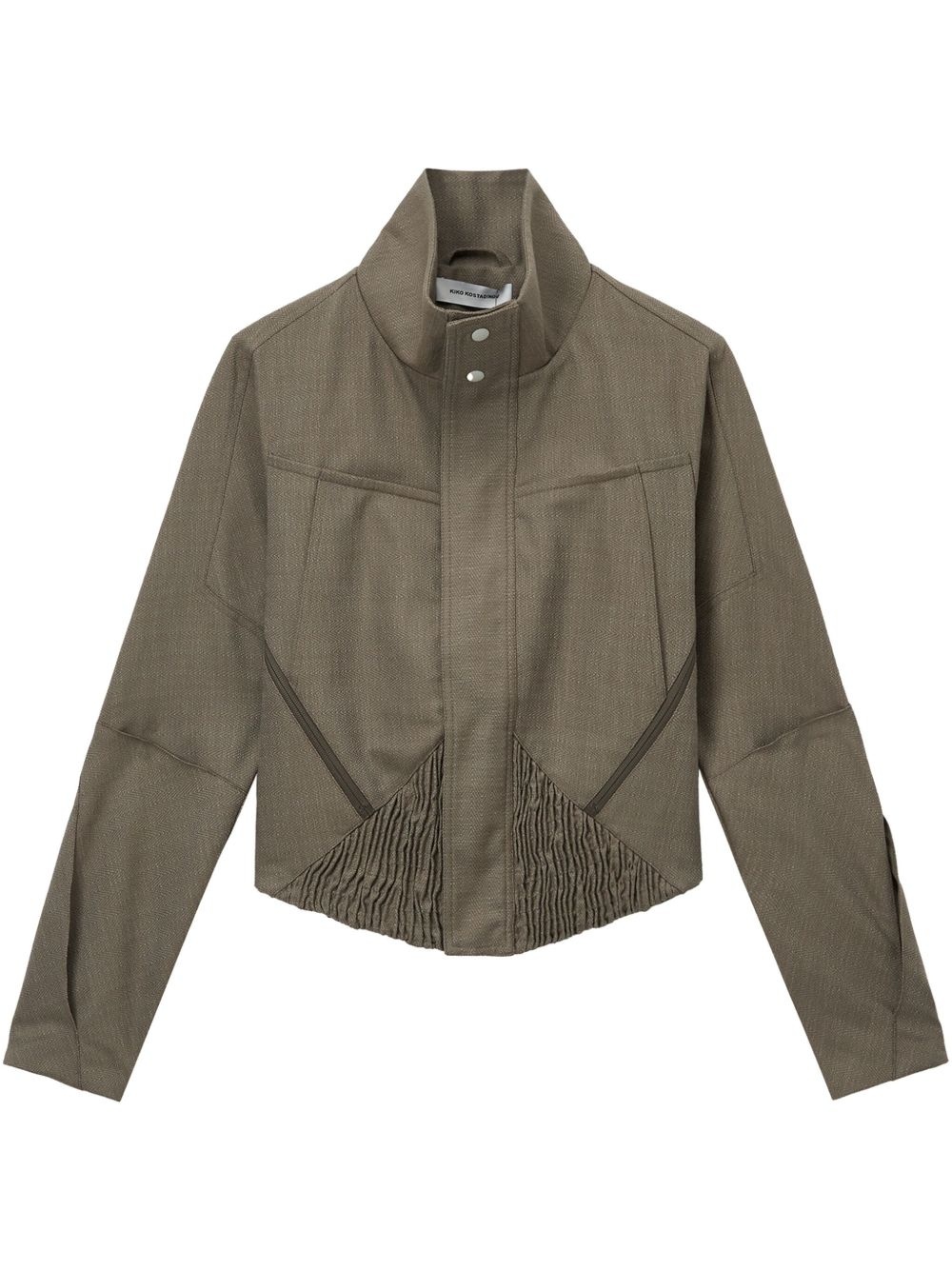 ruched-detailing jacket - 1