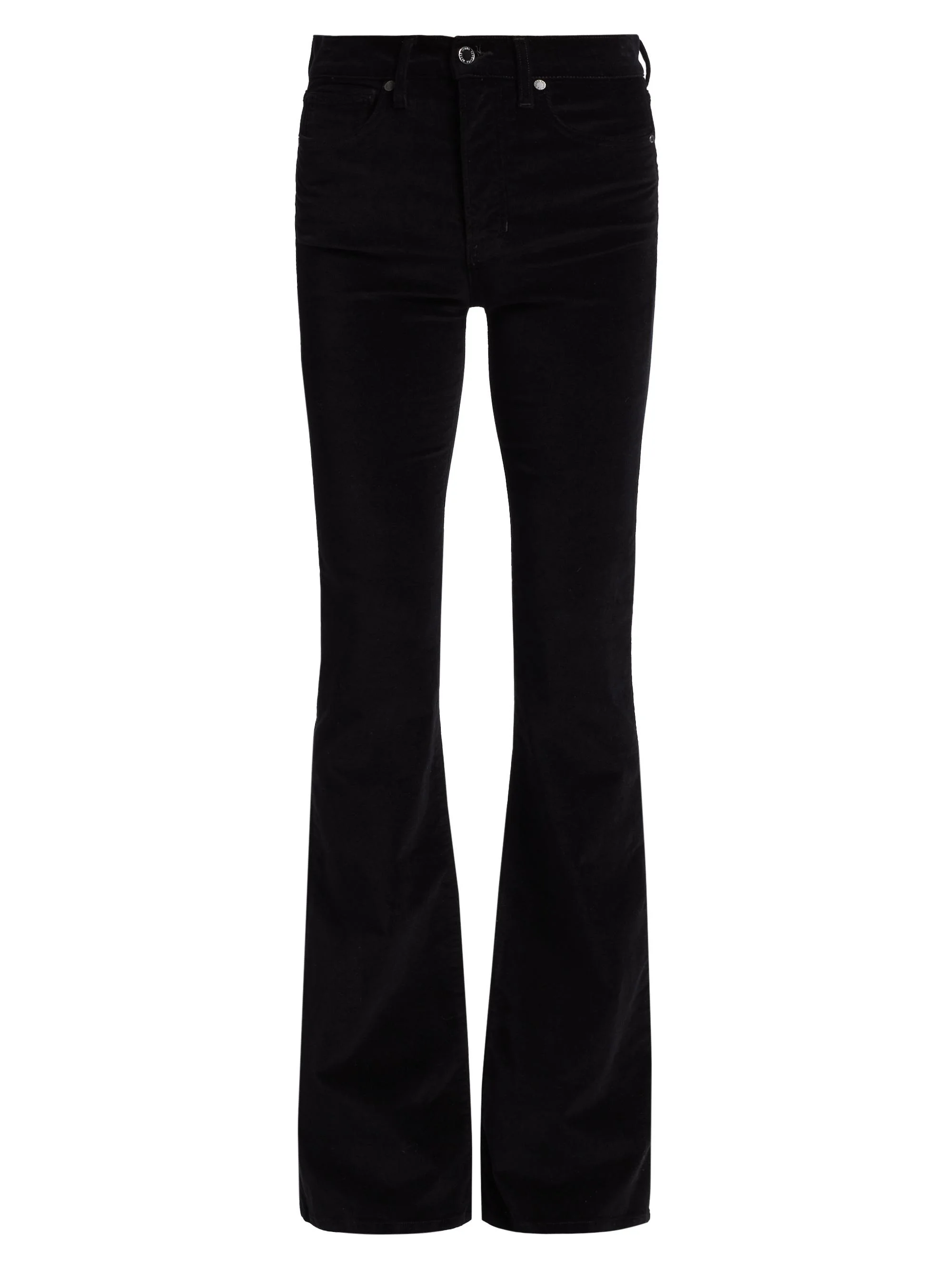 Women's Beverly Velvet Skinny-Flare Pants - Black - 1
