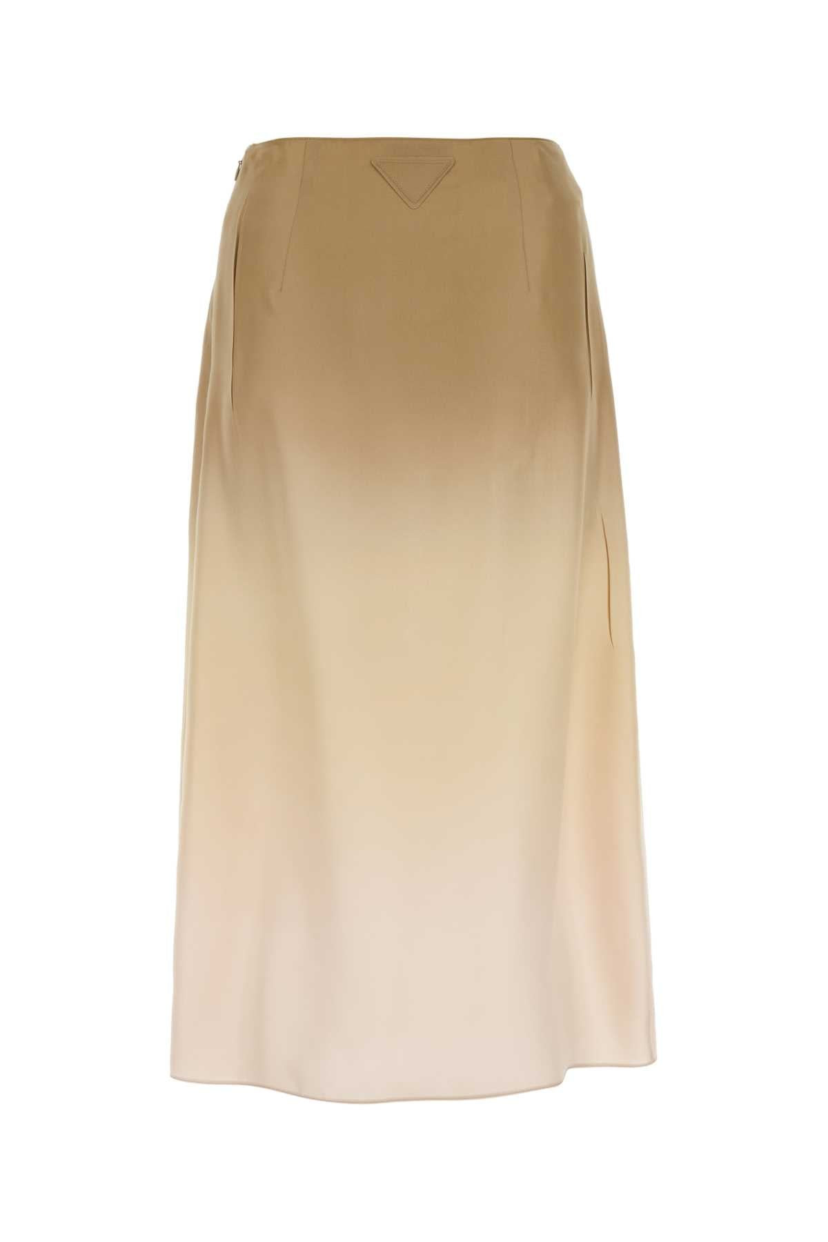 Prada Women Multicolor Silk Skirt - 2