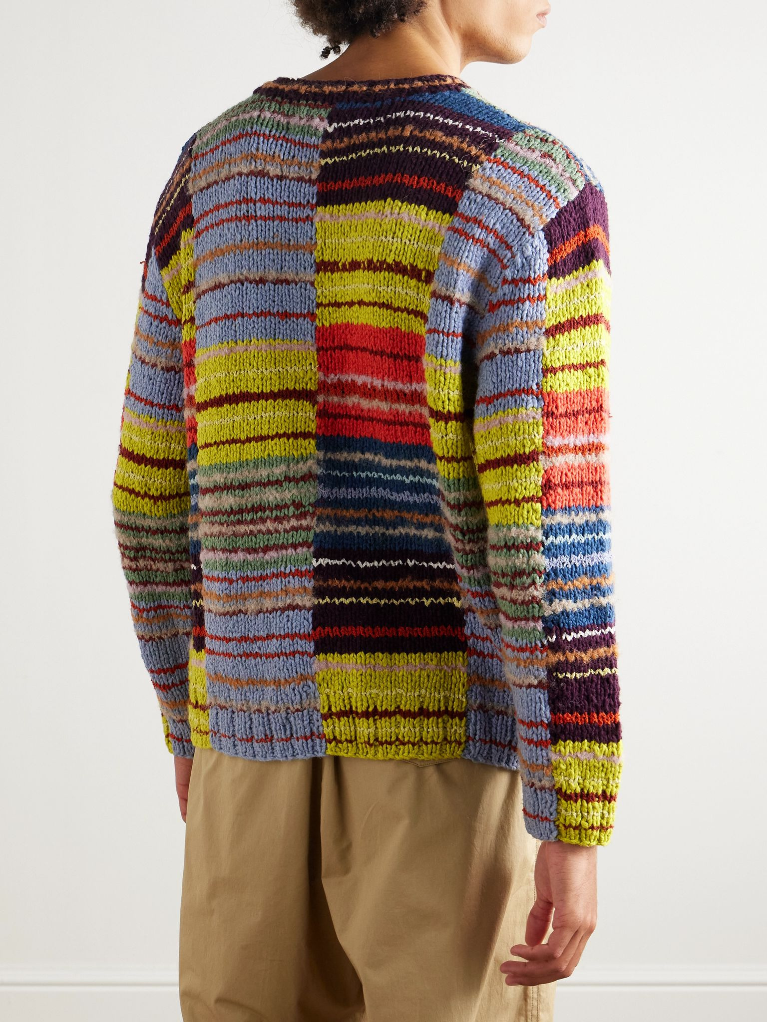 Scrap Patchwork Cotton-Blend Sweater Multi - 3