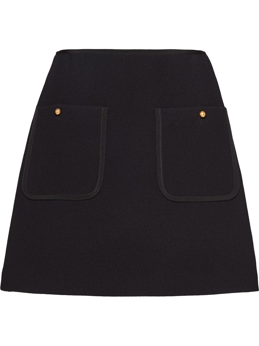 pocket detail high-waisted skirt - 1