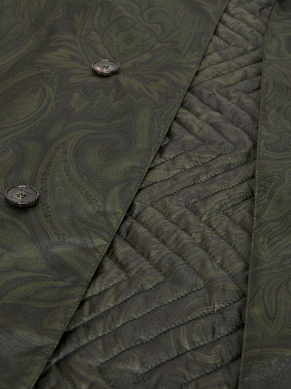 paisley-print padded coat - 4