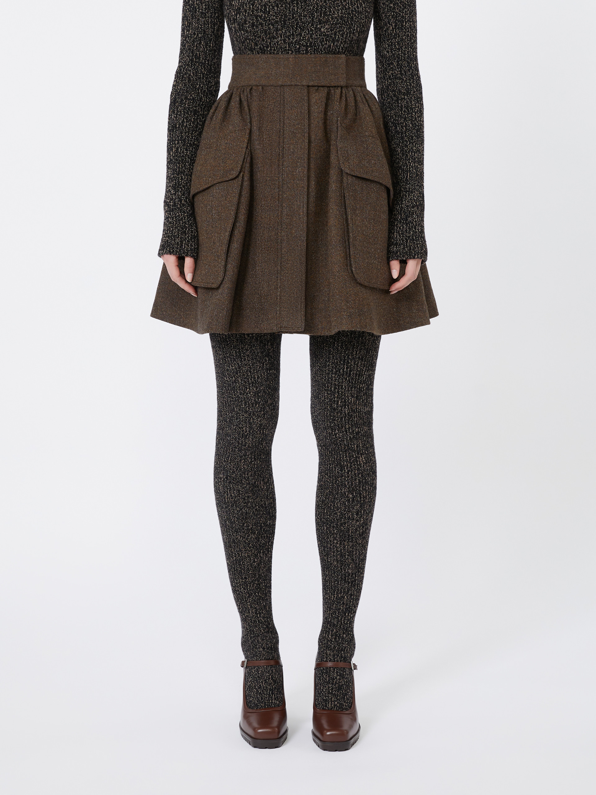 BERNINI1234 Short wool skirt - 3