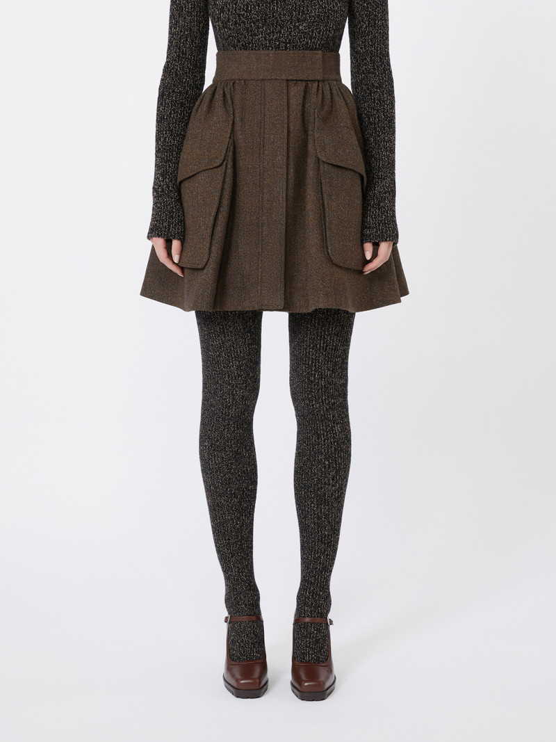BERNINI1234 Short wool skirt 3