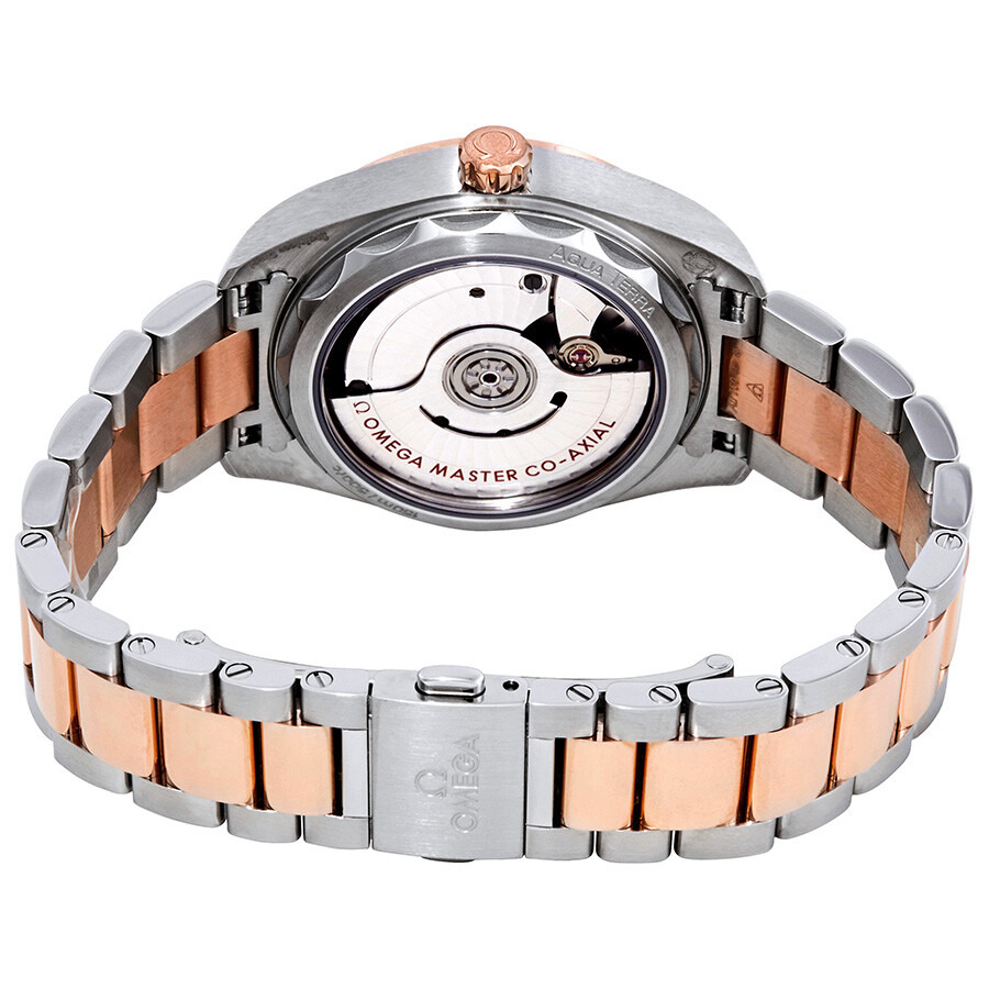 Pre-owned Omega Seamaster Aqua Terra Diamond Blue Dial Ladies Watch 220.20.34.20.53.001 - 3