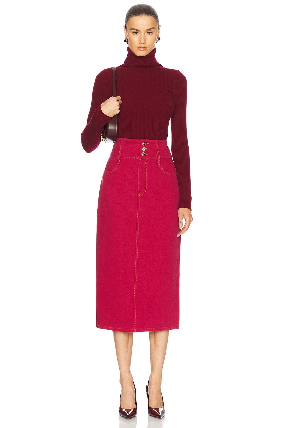 X Carolina Herrera Corset Midi Skirt - 5