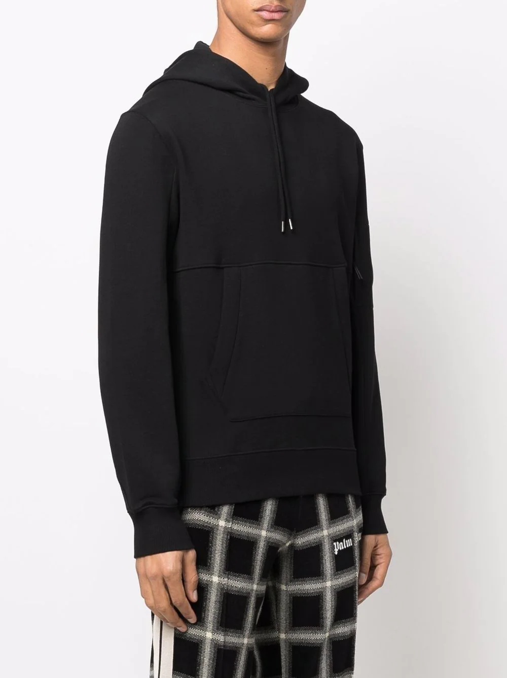 Lens-detailed cotton hoodie - 3