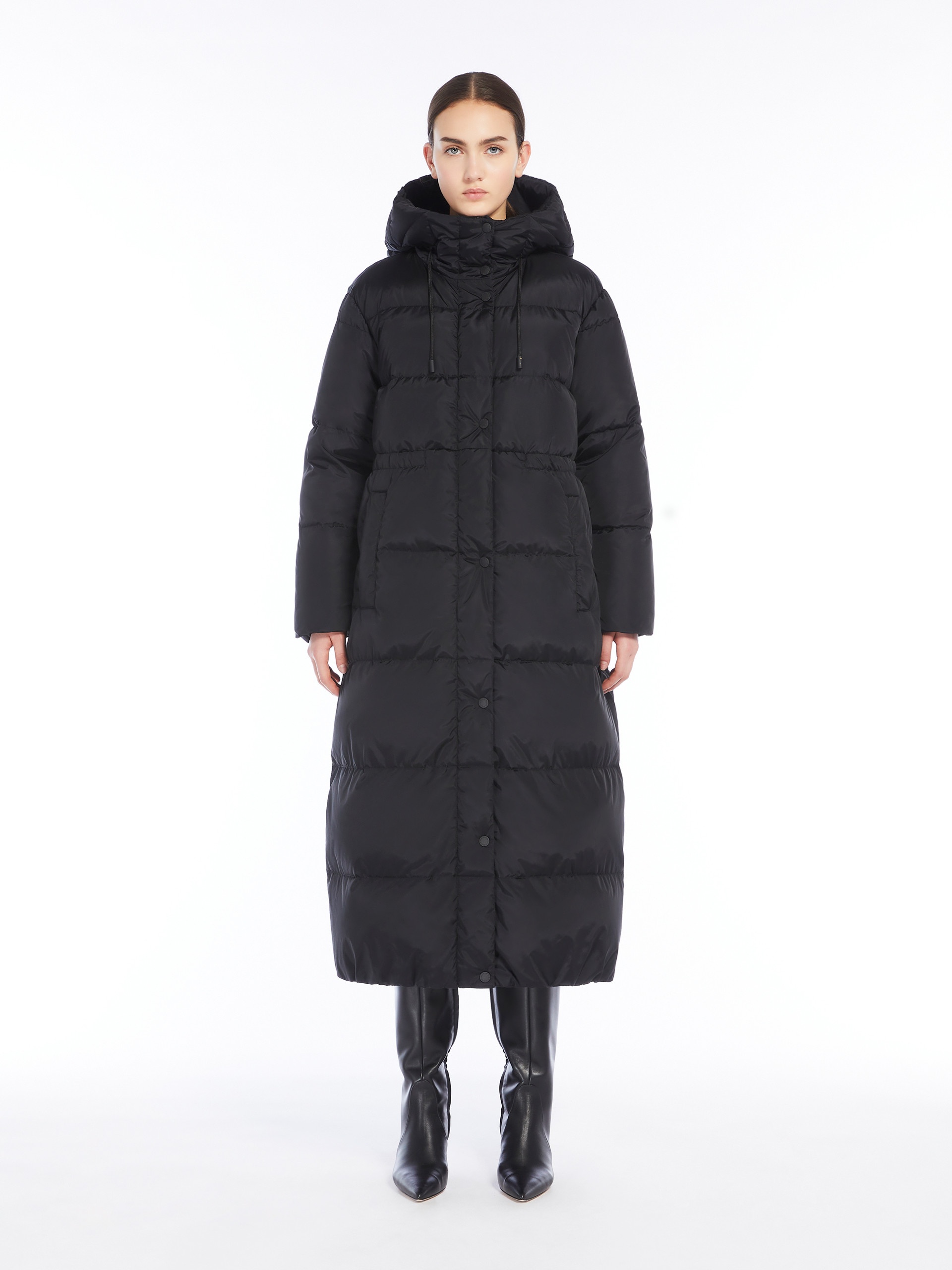 DOLLY Long water-repellent taffeta down jacket - 3