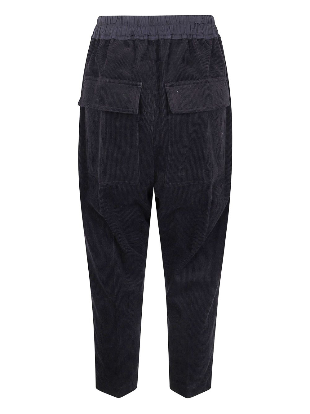 drawstring corduroy trousers - 2