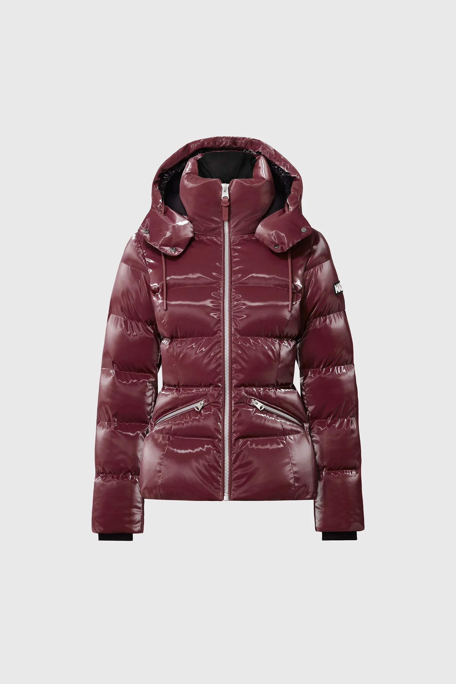 MADALYN-GLO High-Gloss Down Jacket With Removable Hood - 1
