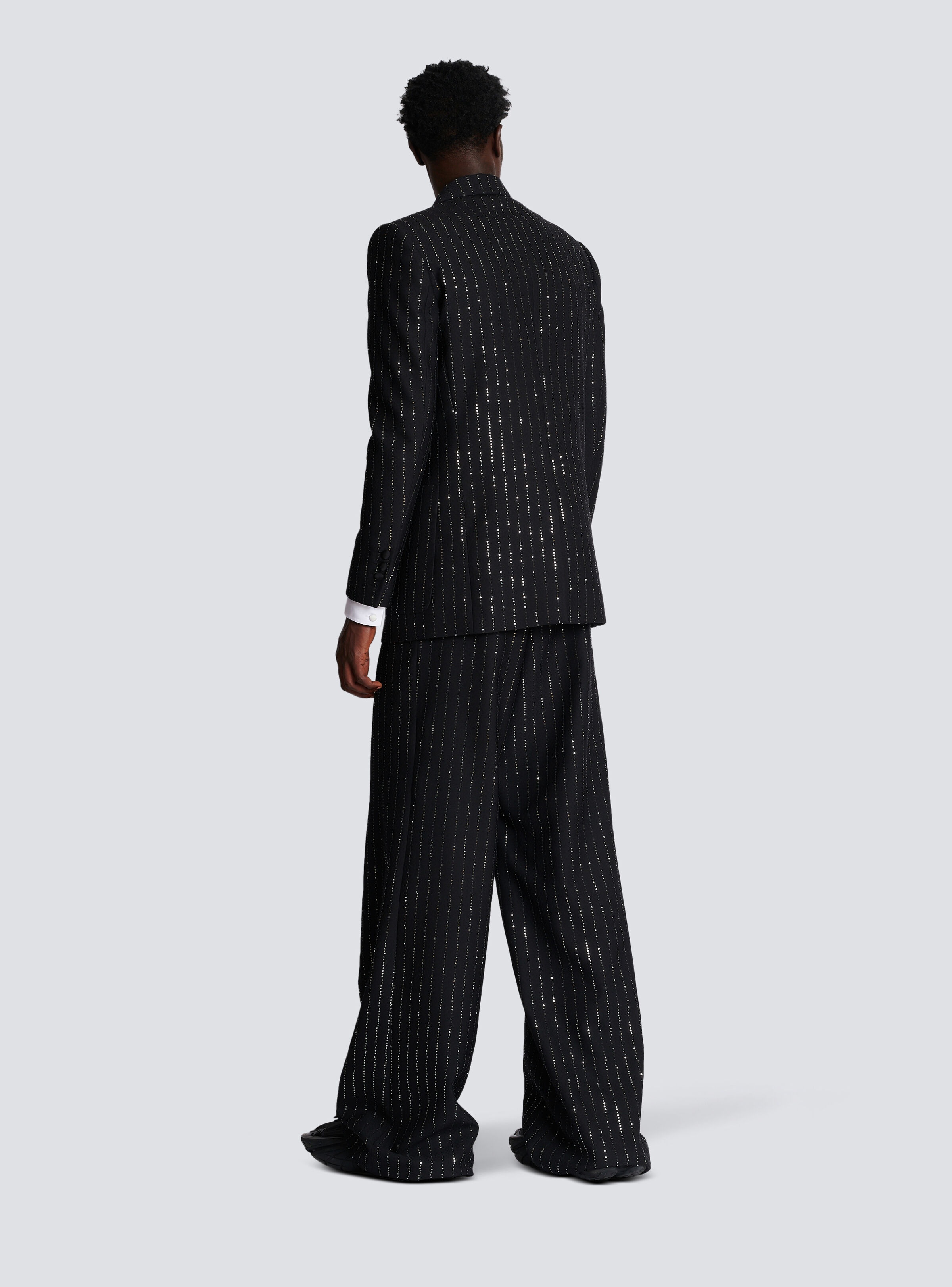 Blazer with sequin stripes - 4