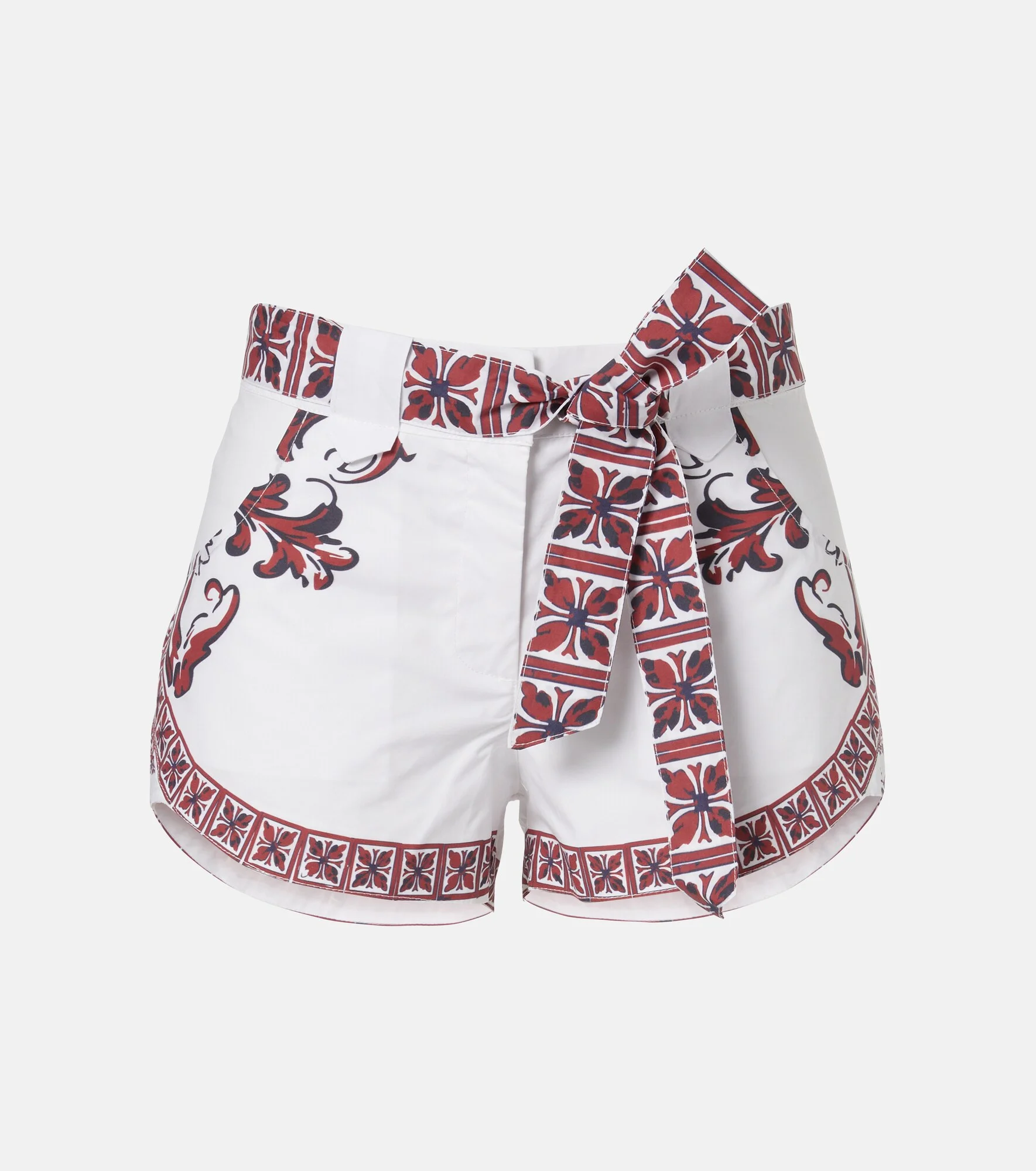 Lavanda printed cotton shorts - 1