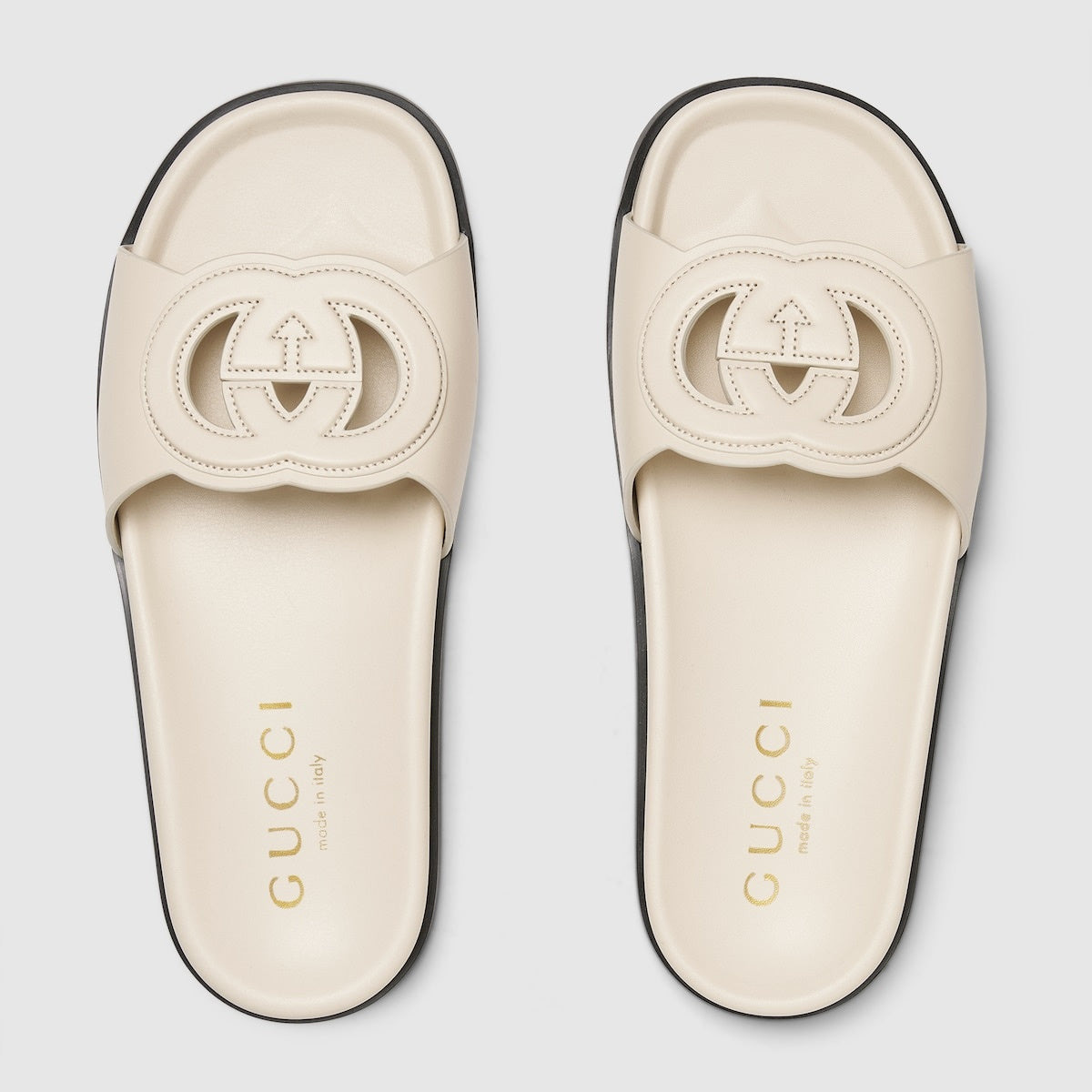 Gucci Interlocking G Slide Sandals - 3