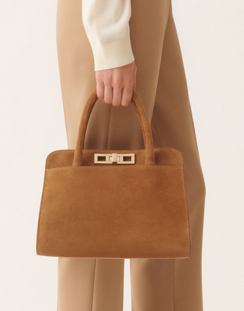 Medium suede handbag 5