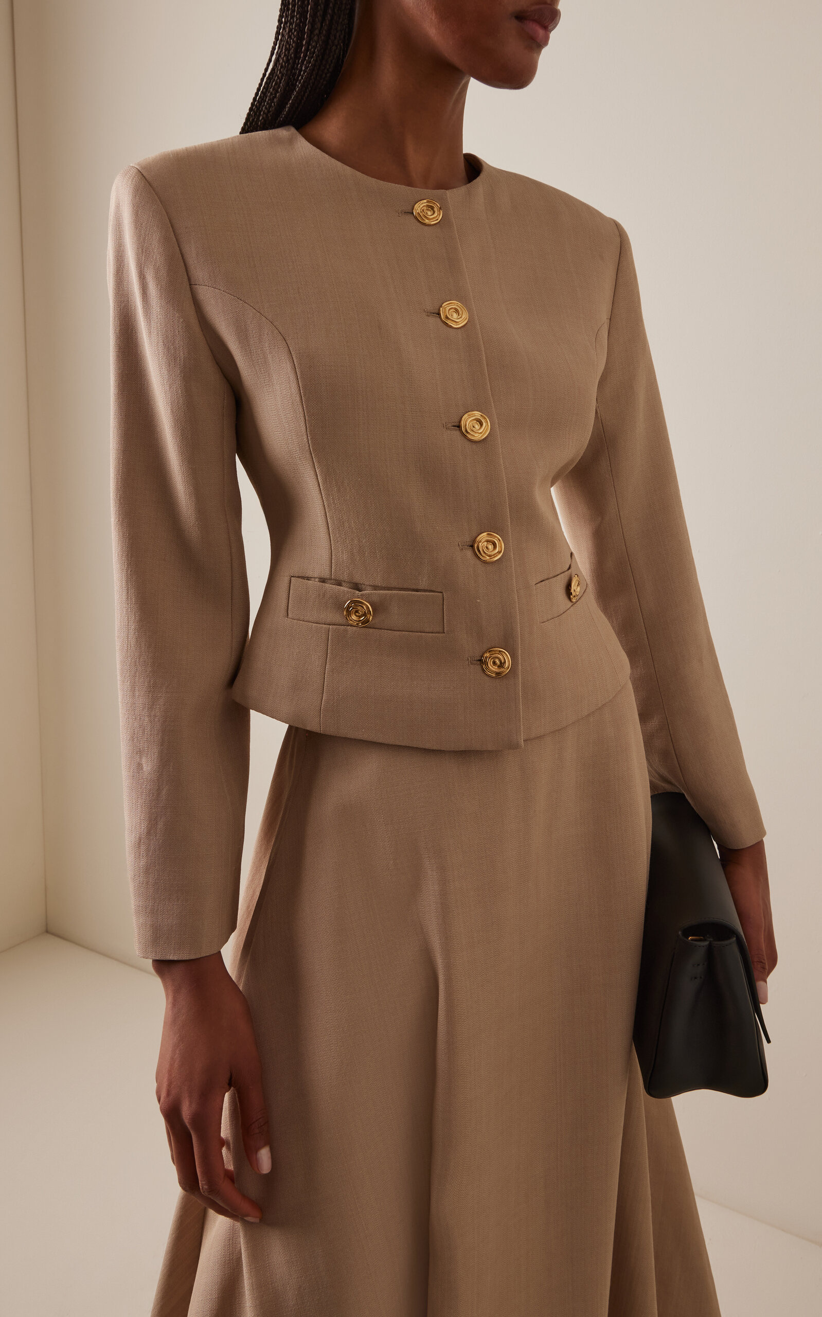 Frida Tailored Crepe Jacket neutral - 2
