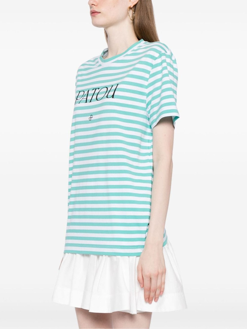 striped logo-print T-shirt 3