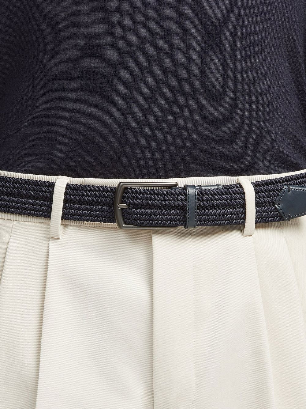 braided canvas belt - 3