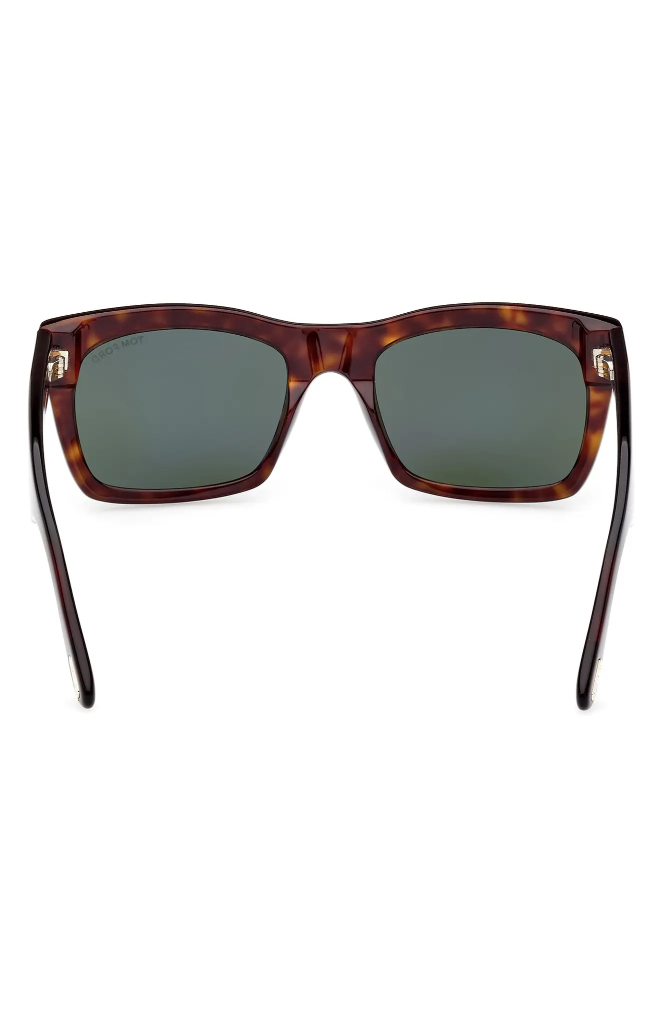 Nico 56mm Square Sunglasses in Classic Dark Havana /Green - 3